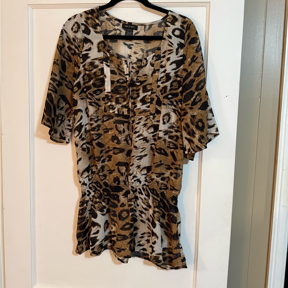 Sam & Max Animal Print Tunic Top
